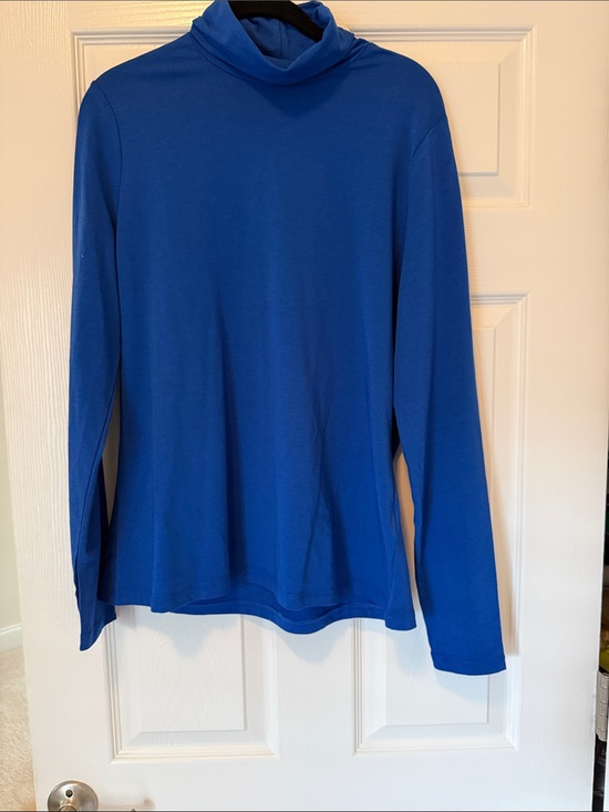 Lands' End Tops - Lands' End Women's Royal Blue Long Sleeve Turtleneck Tee